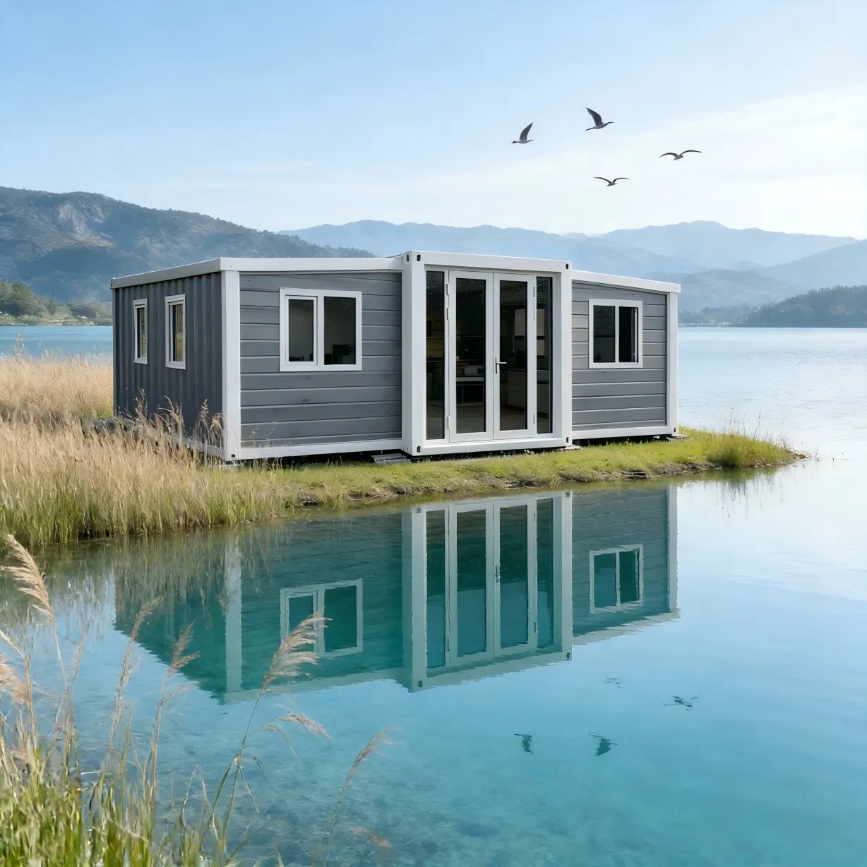Cabana Prefabricada Eficiente em Energia com Baixa Manutenção