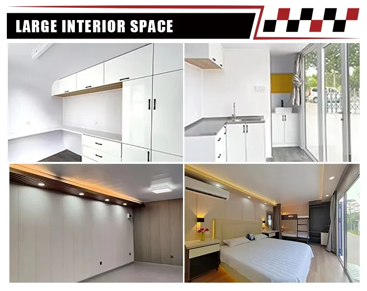 Pronto para Viver Casa Container Expandável Dobrável Luxuosa 20FT 40FT Hotel Portátil Prefabricado Solar