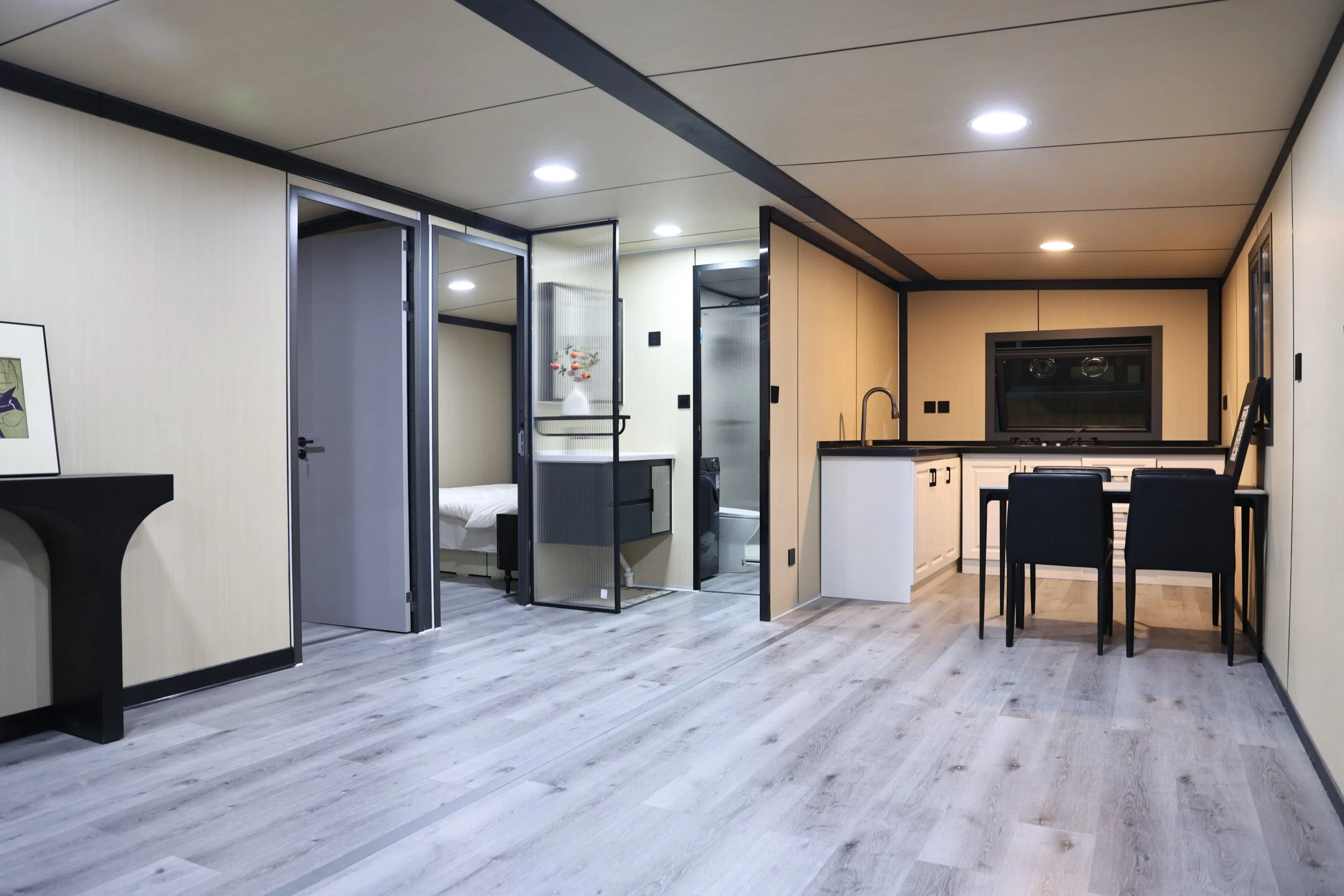 Casa Expandável Prefabricada para Vida em Pequenas Residências Unidade Residencial Compacta e Portátil