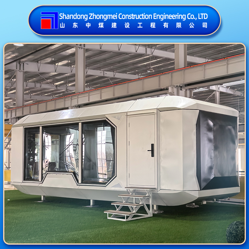 Cabana de Espaço Familiar Prefabricada Minimalista Industrial Unidade de Qualidade de Vida para Cama