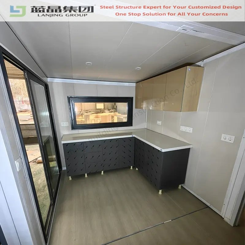 Casa Modular Expandável Prefabricada 20FT 40FT Pronta para Morar com Quarto Banheiro Cozinha
