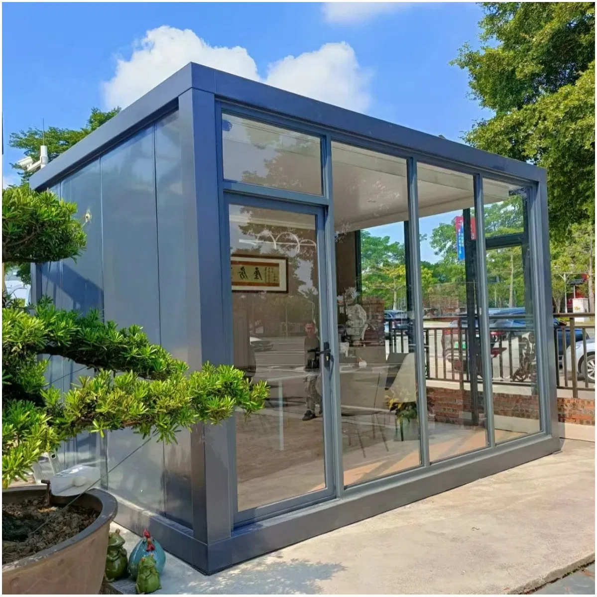 Casa Contêiner de Estrutura de Aço Prefabricada Sustentável para Soluções de Vida Moderna