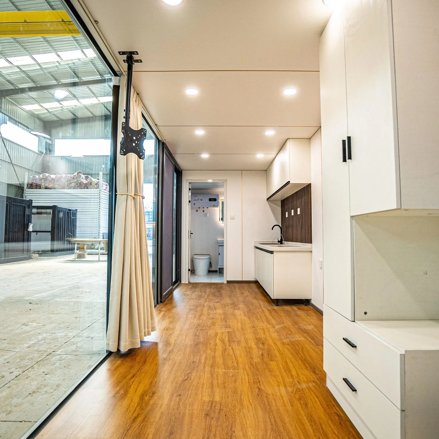 Cabana de Maçã Moderna Prefabricada Modular e Pequena com Hotel