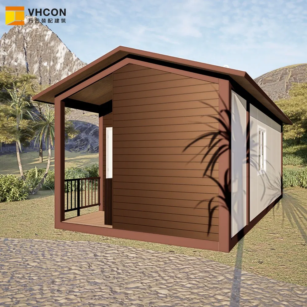 Casa Contêiner Prefabricada de Luxo Moderna Certificada CE com Telhado Pontudo