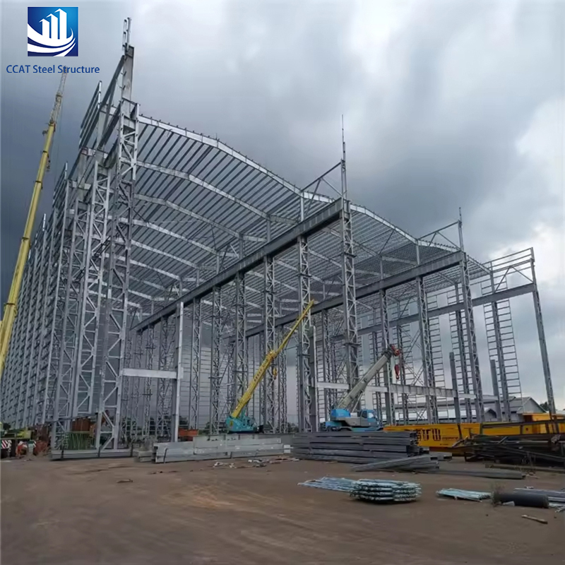 Vigas de Estrutura de Quadro de Metal Aço Pré-fabricado para Construção Residencial