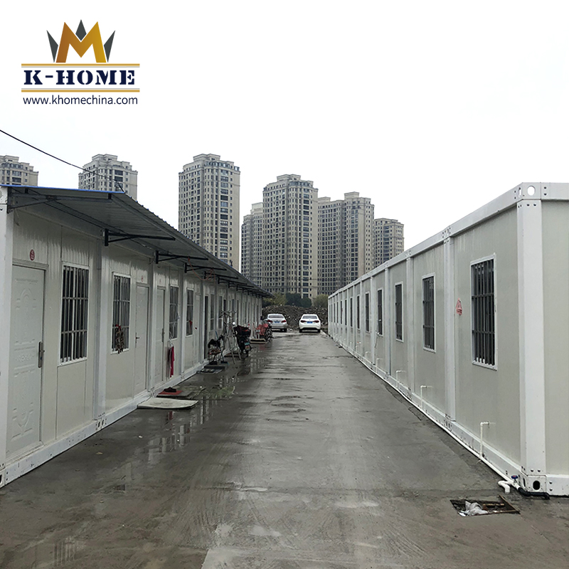 Cabana de Contêiner Modular Prefabricado em Pacote Plano, Casas Prontas para Morar