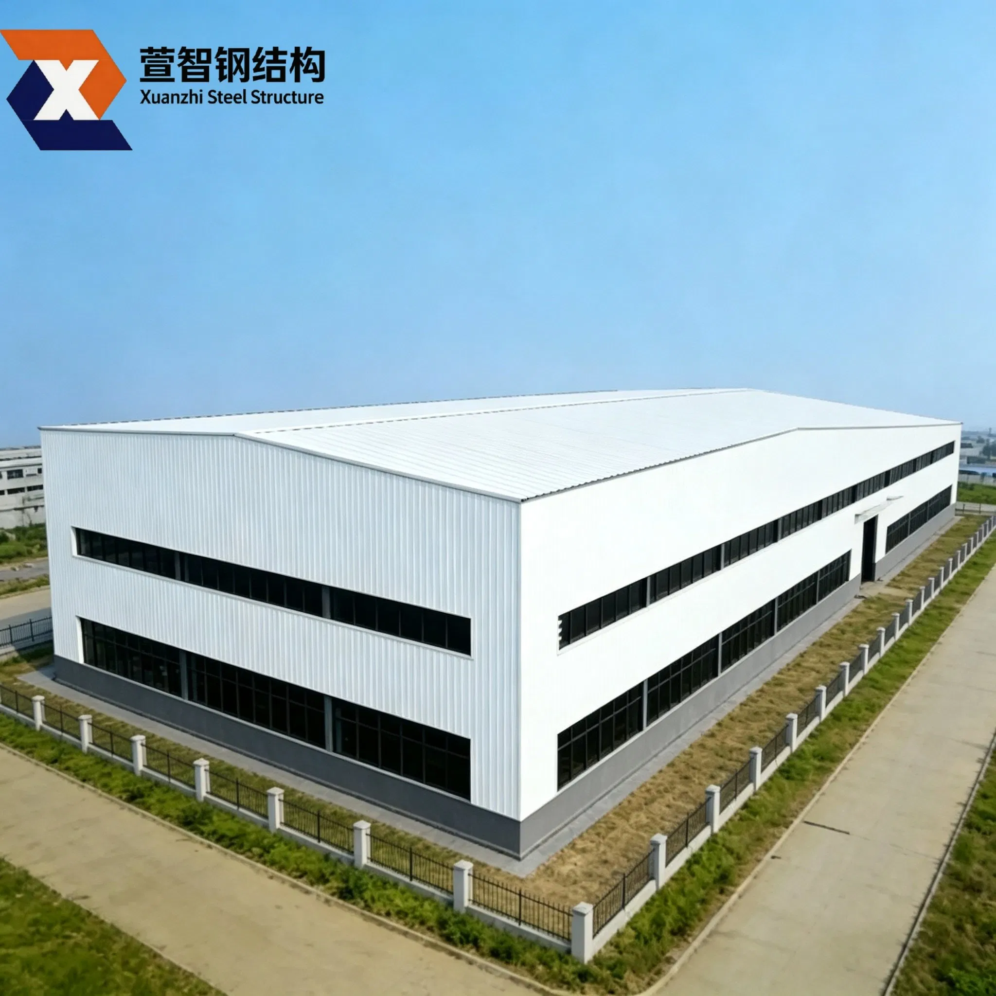 Fábrica Fonte da China Edifício de Estrutura de Aço Leve Prefabricado Construção de Indústria Casa Escritório Prefabricado Armazém Armazenamento Igreja Escola Preço