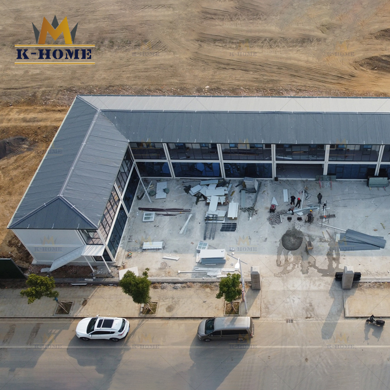 Acampamento de Contêineres Móveis Modulares Temporários para Alojamento de Mão de Obra