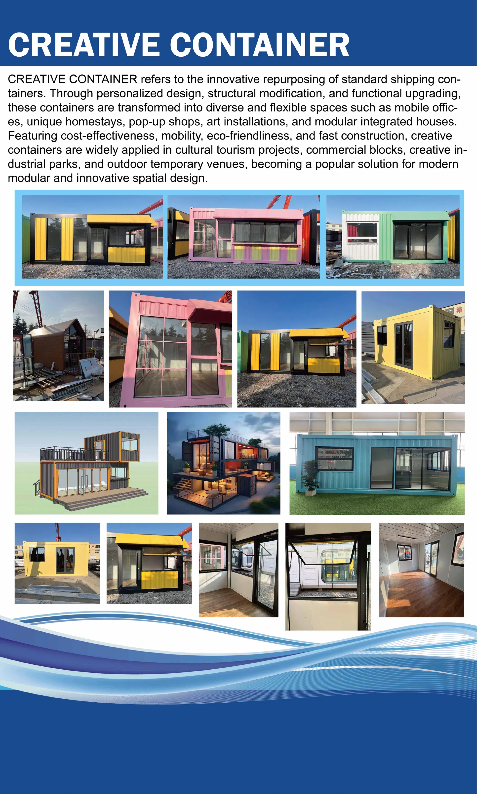 Preço de Fábrica Prefabricada 20/40 Casa Contêiner Moderna de Montagem Rápida FT Tiny