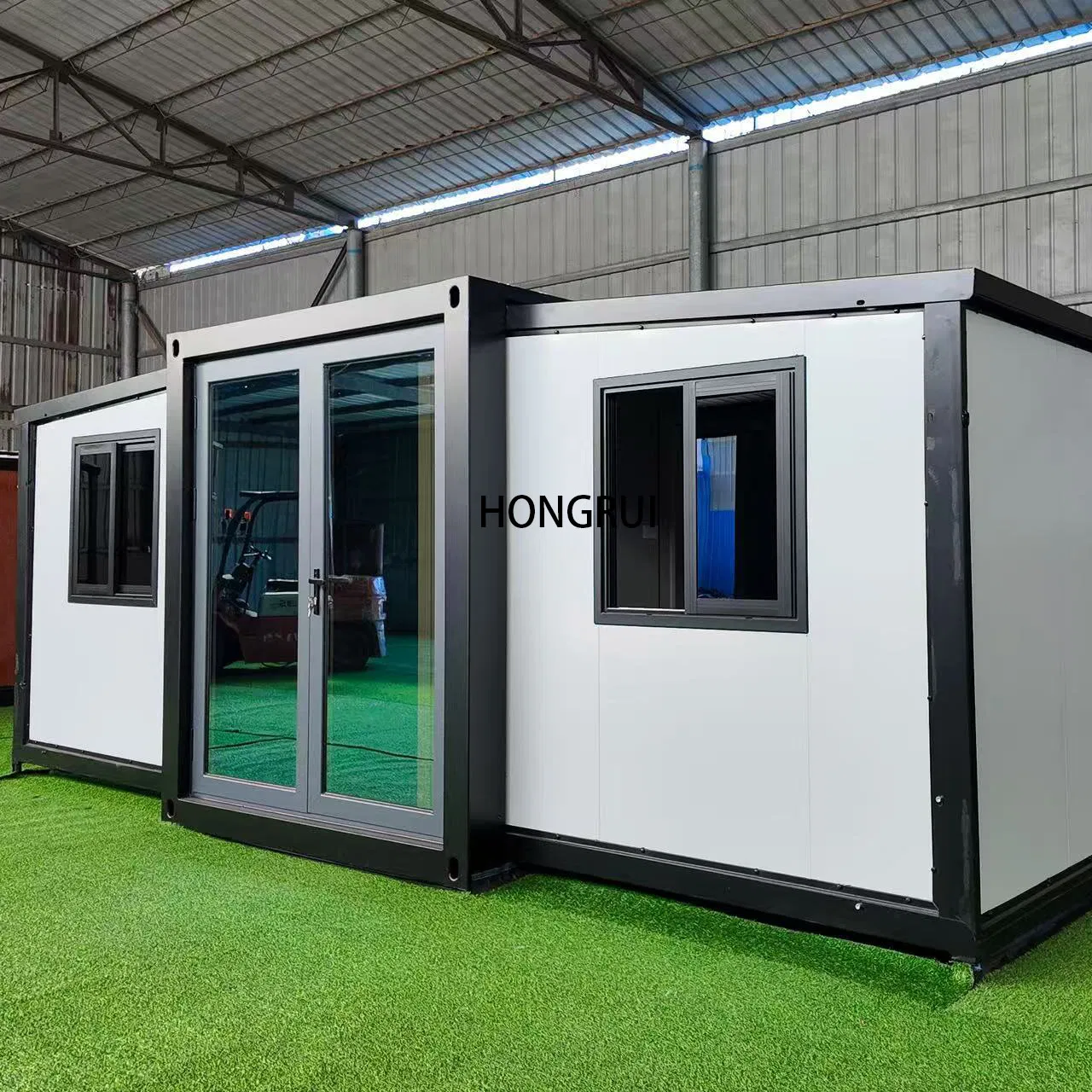 20FT Casa Contêiner Modular Expandável de Dupla Asa Casa Prefabricada