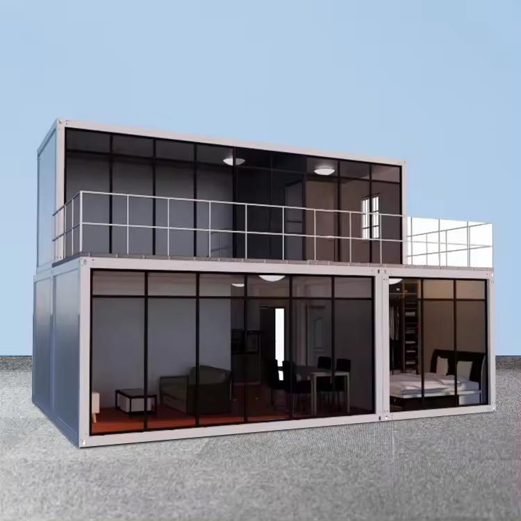 Casa Prefabricada 20 FT 40 FT Casa Contêiner Pronta para Morar com Quarto Banheiro