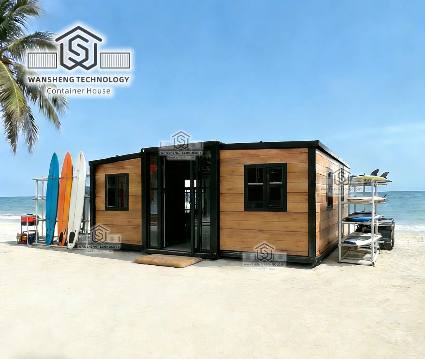 20FT Nova Casa Modular Moderna de Luxo Pré-fabricada Dobrável Móvel Portátil Movível Tiny Casa Pré-fabricada Expandável Casa Contêiner