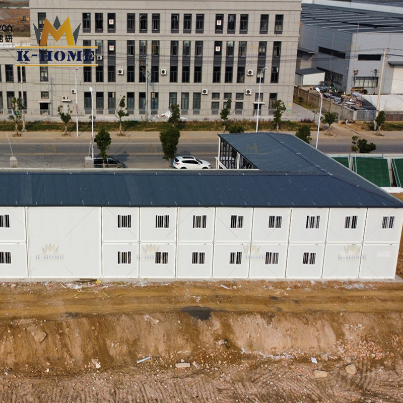 Acampamento de Contêineres Móveis Modulares Temporários para Alojamento de Mão de Obra