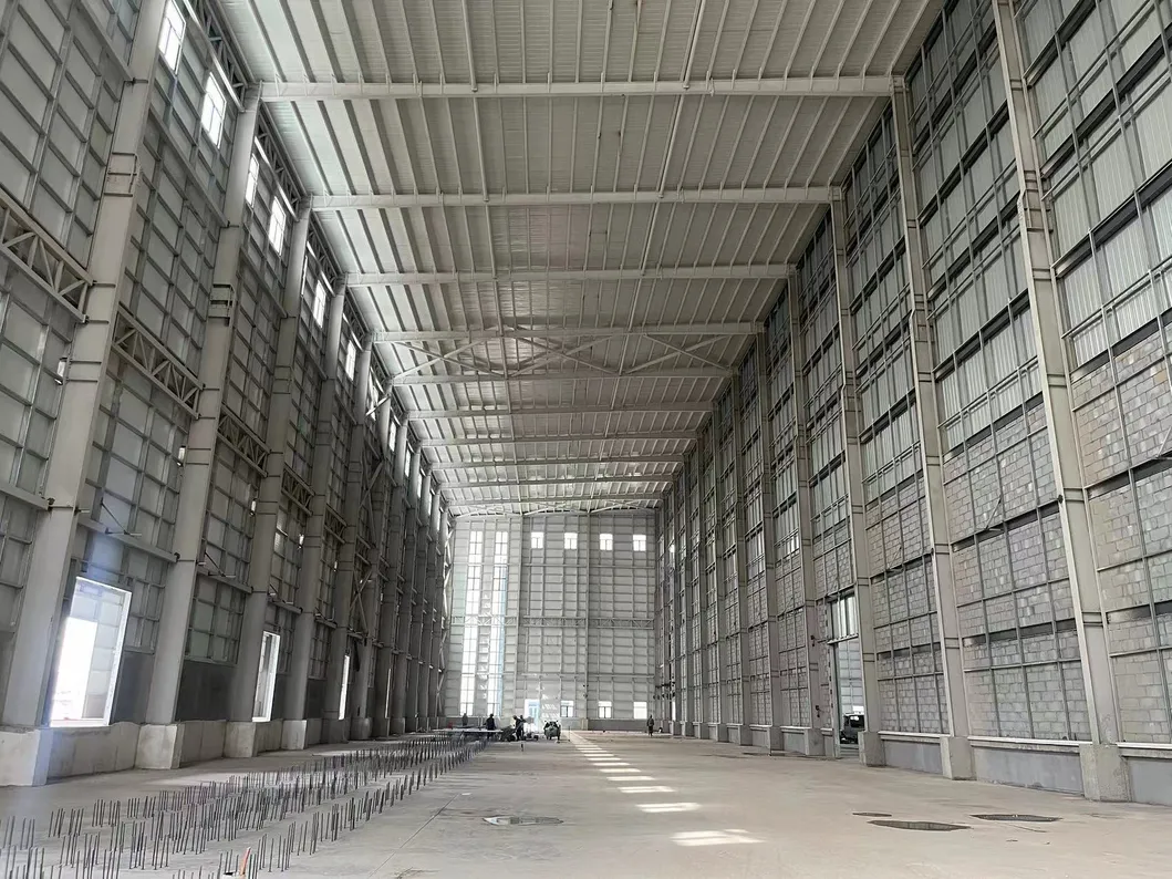 Solução de Armazém e Oficina em Aço Certificado ISO Premium Estrutura de Aço de Alta Resistência ISO UE Edifício de Oficina Prefabricada em Grande Escala Armazém de Fábrica
