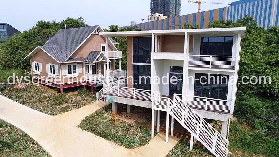 Casa Residencial de Estrutura de Alumínio Prefabricada Moderna Personalizada Villa de Aço