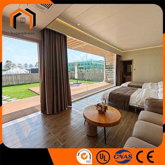 Casa Container de Estrutura de Aço para Dormir, Casa Prefabricada, Casa de Camping, Tiny House, Cabana de Maçã, Casa Modular Prefabricada