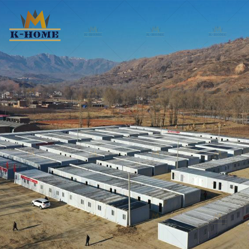 Acampamento de Contêineres Móveis Modulares Temporários para Alojamento de Mão de Obra