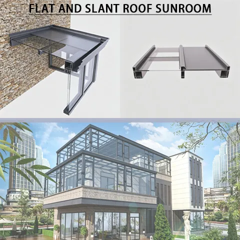 Vila Residencial de Alumínio Luxuosa com Telhado Inclinado para o Quintal, Vidro Térmico Low-E, Fácil de Montar, Kits Personalizados de Fábrica para Casa de Vidro e Jardim de Inverno