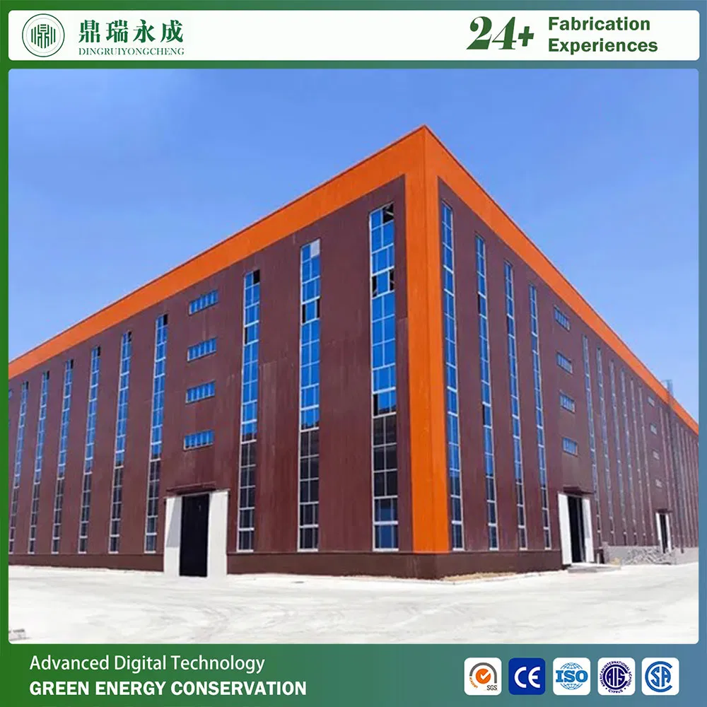 Solução de Armazém e Oficina em Aço Certificado ISO Premium Estrutura de Aço de Alta Resistência ISO UE Edifício de Oficina Prefabricada em Grande Escala Armazém de Fábrica
