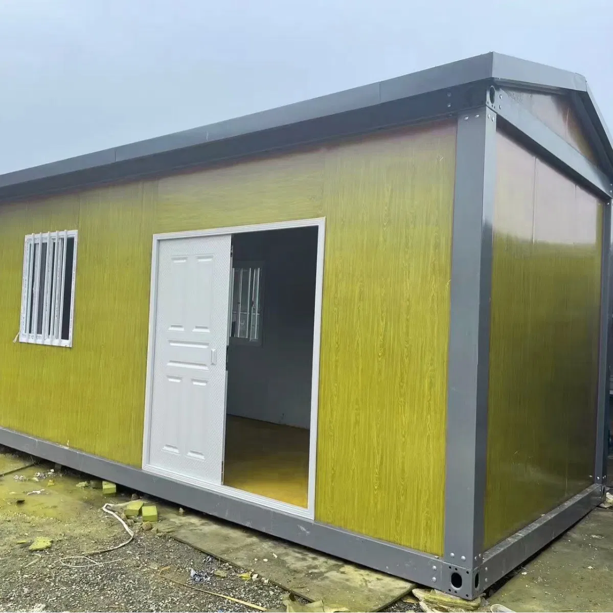 Casa Contêiner de Estrutura de Aço Prefabricada Sustentável para Soluções de Vida Moderna