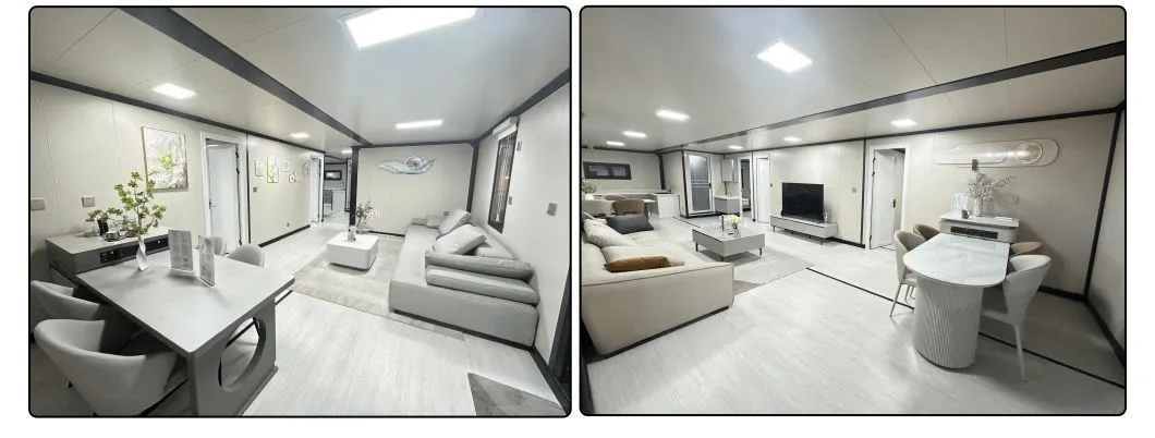 Casa Pronta 2 Quarto Casas Tiny para Viver em Casas Prefabricadas Construídas com Contêineres Casa Expandível