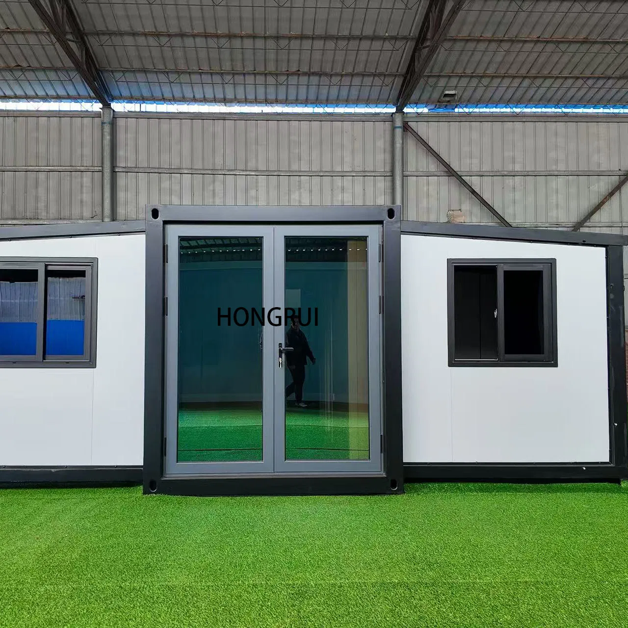 20FT Casa Contêiner Modular Expandável de Dupla Asa Casa Prefabricada