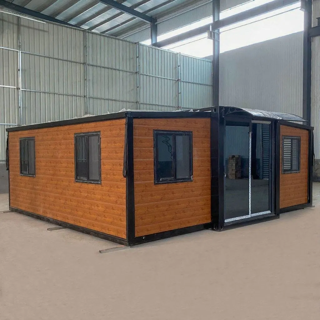 Casa Móvel Dobrável Pronta para Envio com Cozinha Casa Contêiner Prefabricada de Aço Leve Casa Contêiner Expandível 20FT 40FT