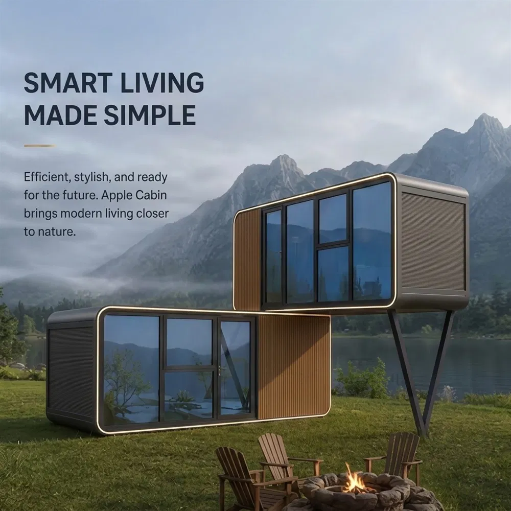Fabricar Casa Prefabricada Móvel Portátil Modular Personalizada Aprovada Tiny Home Apple Cabin ISO9001