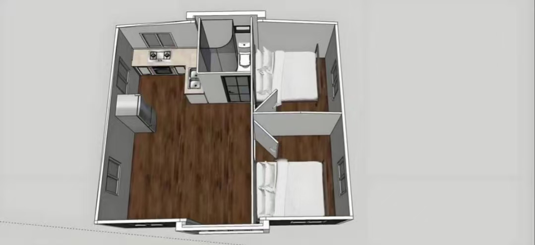 Design Modular Direto do Fabricante Amplo Espaço Casas Prefabricadas para Residência
