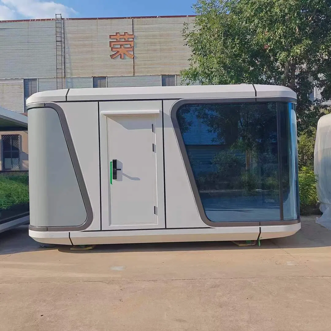 Casa Contêiner Móvel Modular Prefabricada Estrutura de Aço Luxuosa Edifício Móvel Cápsula Espacial