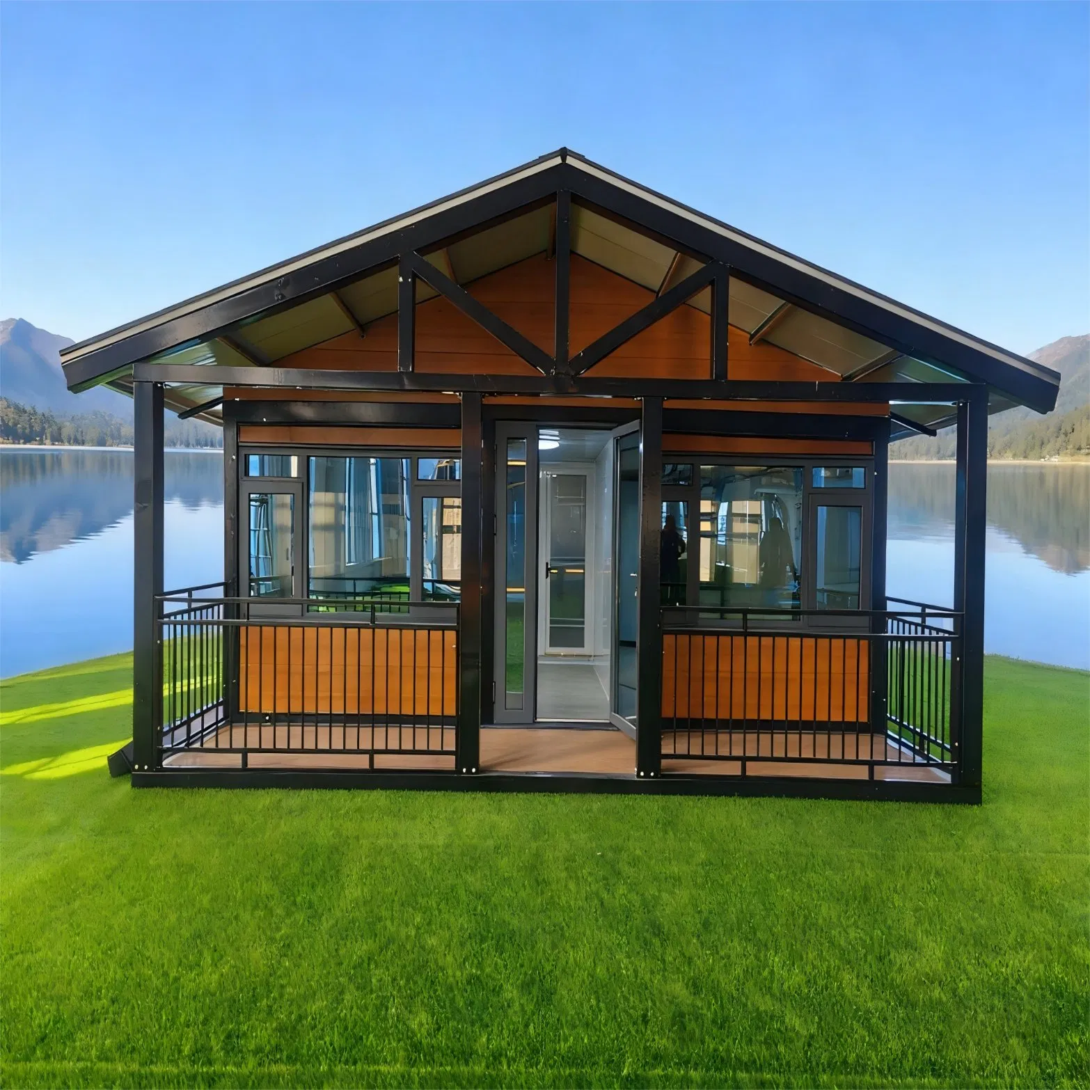 Casas Contêineres Prefabricadas Modulares Casas Contêineres Expansíveis Cabins de Contêiner para Acampamento