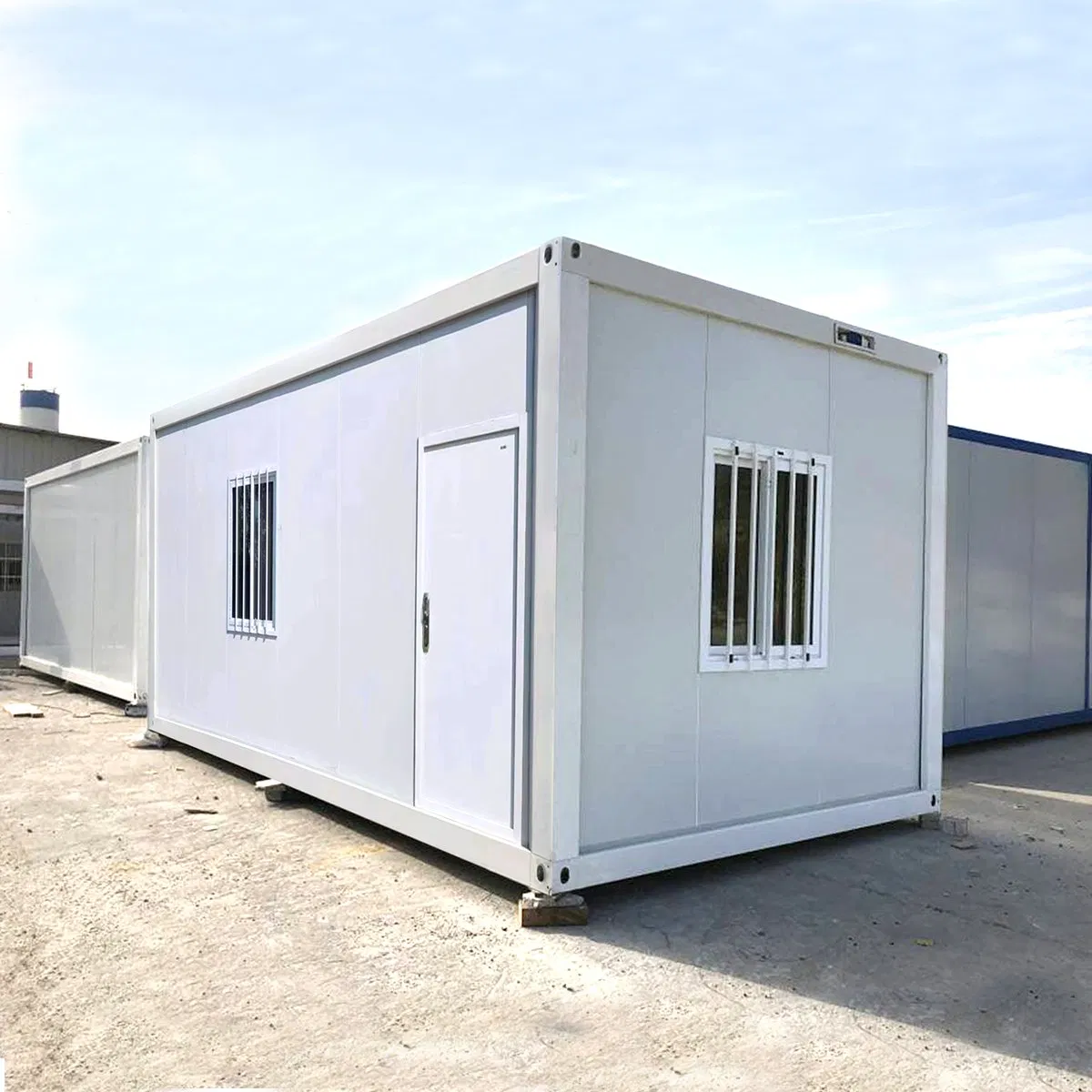 Casa Contêiner Dobrável Desmontável para Trabalho em Reuniões, Isolada Acusticamente, para Ocupante Único, Jardim de Fundo Prefabricado e Portátil
