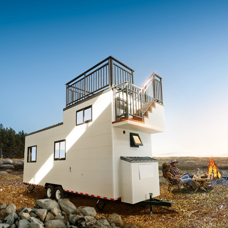 Casa pré-fabricada à venda, casa modular, tiny house sobre rodas com trailer em Orlando