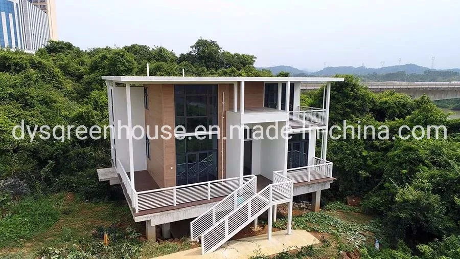 Casa Residencial de Estrutura de Alumínio Prefabricada Moderna Personalizada Villa de Aço
