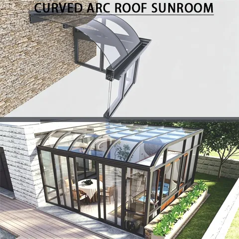 Vila Residencial de Alumínio Luxuosa com Telhado Inclinado para o Quintal, Vidro Térmico Low-E, Fácil de Montar, Kits Personalizados de Fábrica para Casa de Vidro e Jardim de Inverno