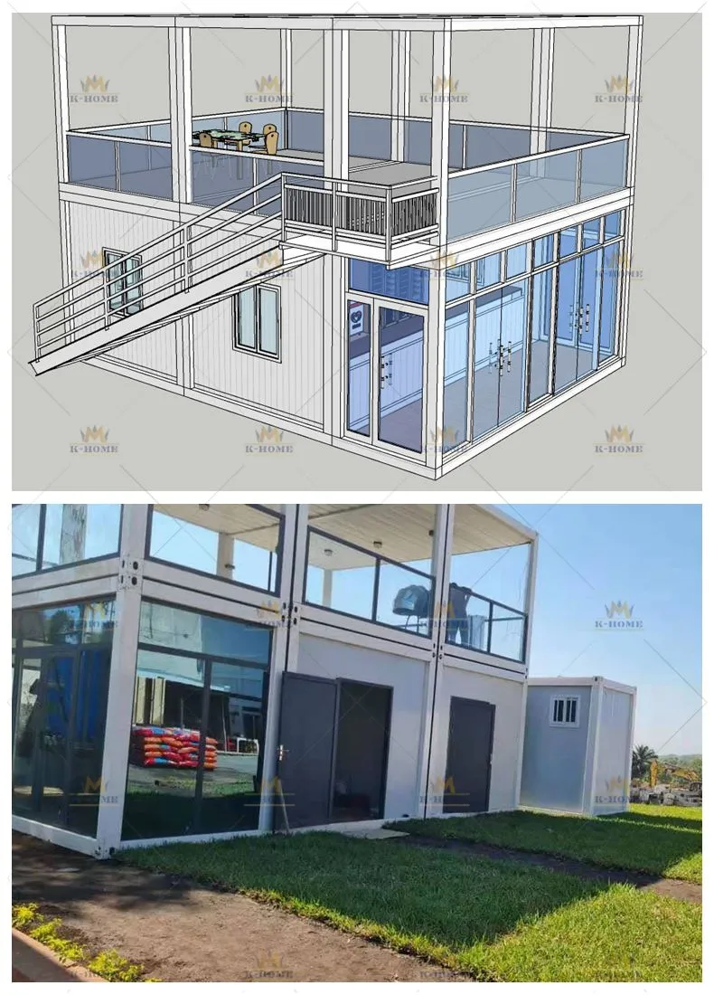 Cantina Contêiner Prefabricada de Baixo Custo à Venda