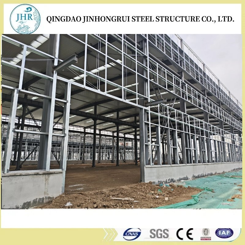 Material Econômico Estrutura de Aço Prefabricada Construção Metálica Industrial / Comercial Armazém Agrícola / Oficina / Galpão de Armazenagem / Edifício de Escritório