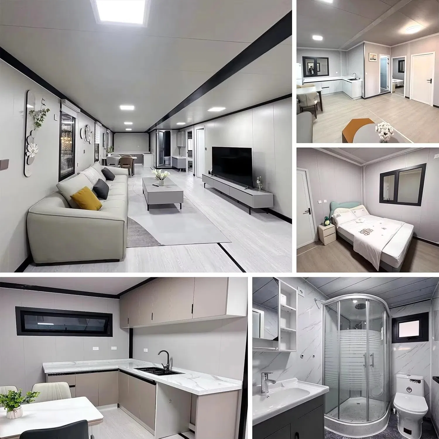 Fábrica Personalizada de Aço Leve Prefabricado Casas de Luxo Modernas para Férias