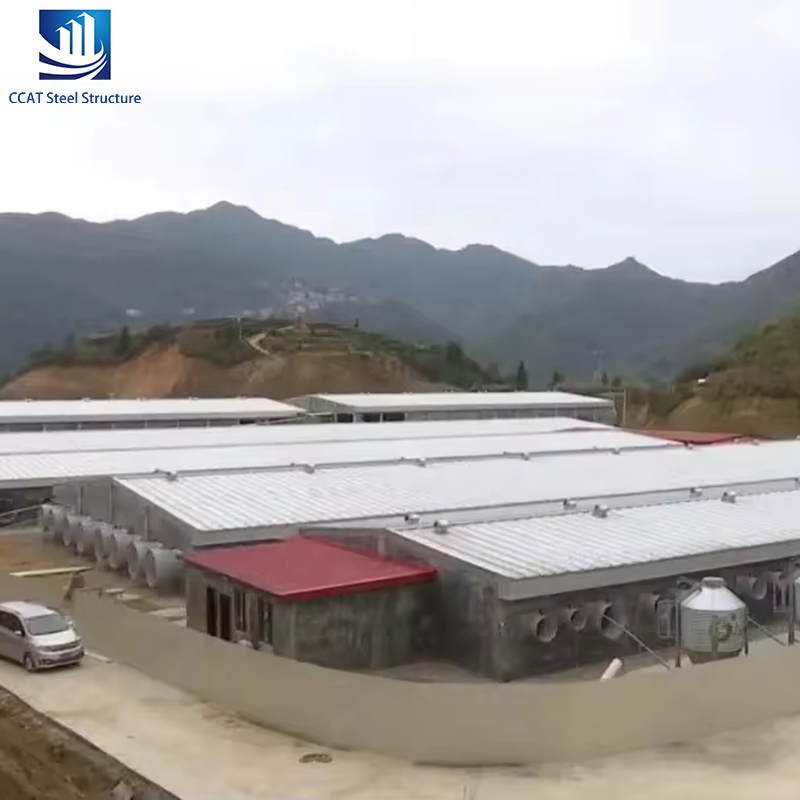 Vigas de Estrutura de Quadro de Metal Aço Pré-fabricado para Construção Residencial