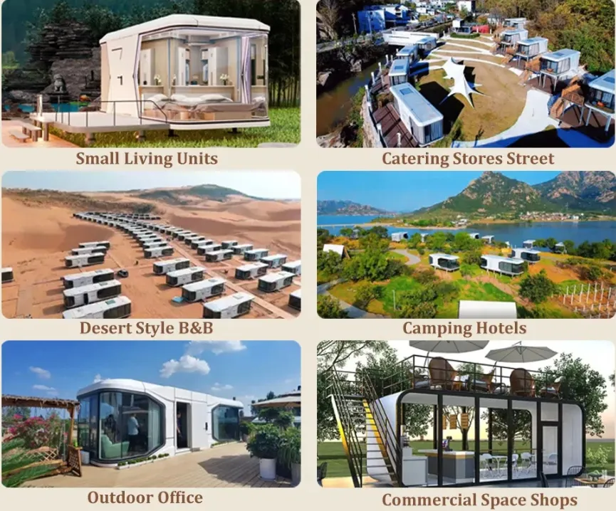 Design Modular do Espaço em Cápsula com Mobiliário