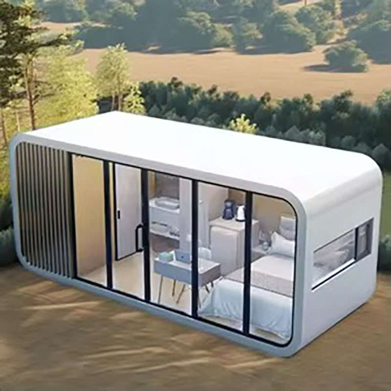 Cabana de Maçã Completa Móvel Prefabricada 5.8m Comprimento Equipamento