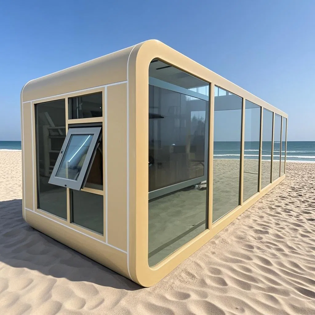 Casa Móvel Prefabricada de Luxo Personalizável, Kit de Casa Pequena, Cabana Apple, Casa Contêiner Portátil