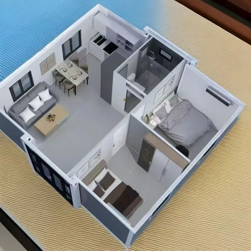 Casa Modular Expandável Prefabricada 20FT 40FT Pronta para Morar com Quarto Banheiro Cozinha