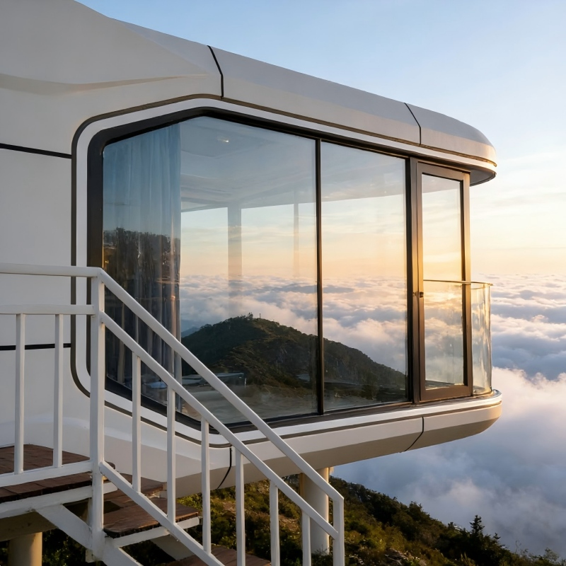 Casas Prefabricadas de Luxo Hotéis Móveis Cápsula Pods Prefabricados Casas Modulares Adequadas para Aluguel de Férias