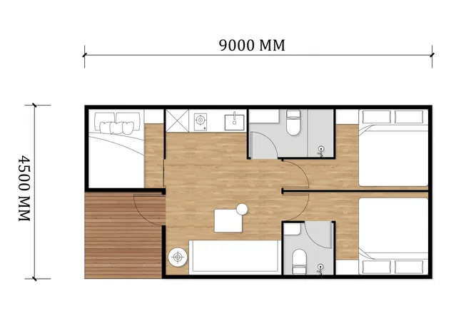 Container de Alumínio Prefabricado Nova Cabine Móvel Comercial Espaço Cápsula