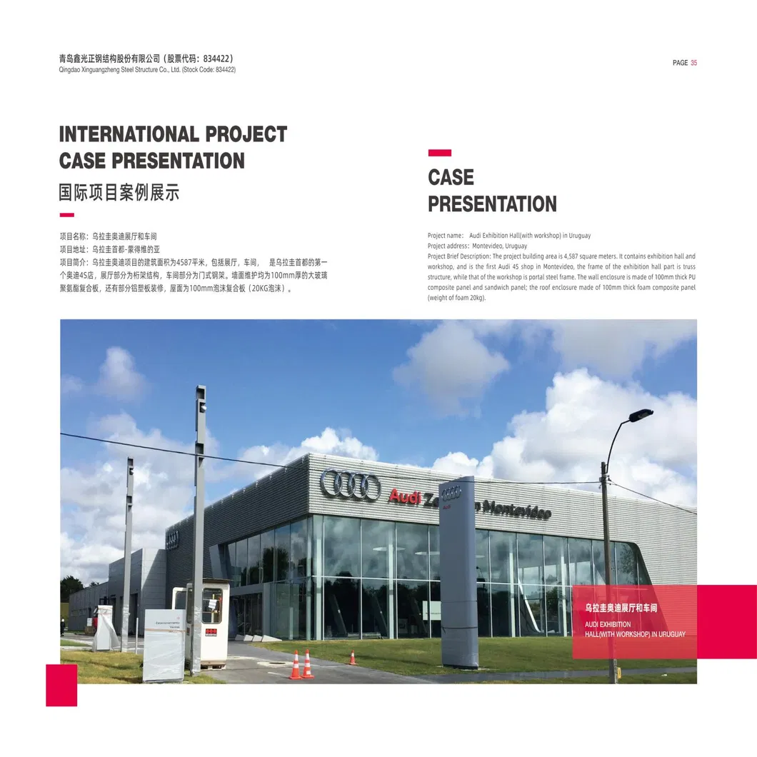 Edifício Comercial Estrutural de Aço Prefabricado de Múltiplos Andares