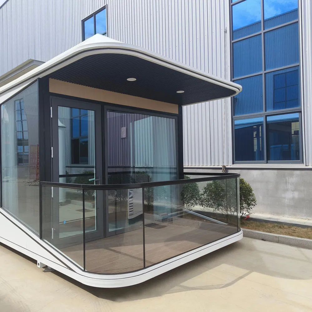 Fácil de Montar Casa Prefabricada Moderna Ecológica e Eficiente em Energia com Quarto, Banheiro e Varanda