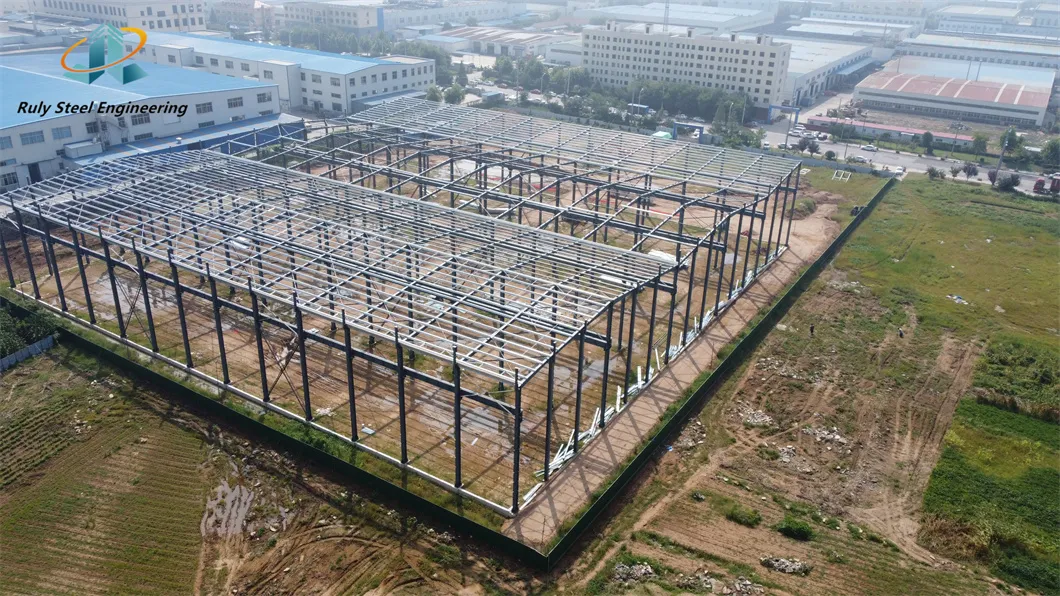 Planta de Processamento de Alimentos em Estrutura de Aço Edifício de Escritório e Armazém em Estrutura de Aço Prefabricada