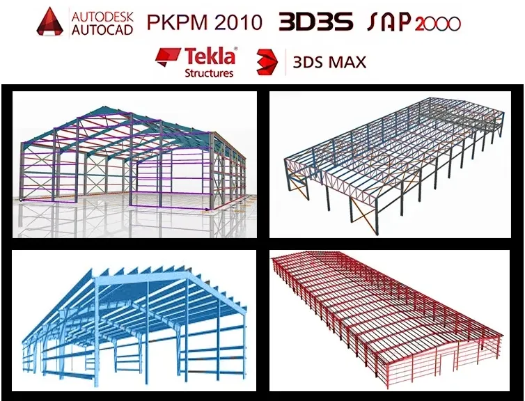 Edifício Comercial Estrutural de Aço Prefabricado de Múltiplos Andares
