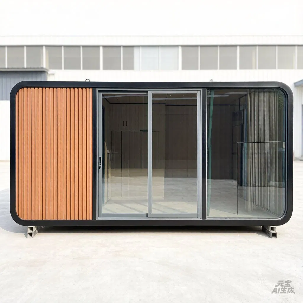 Cabana Móvel de Maçã Prefabricada Casa Modular Pequena Escritório Moderno Cabana de Maçã